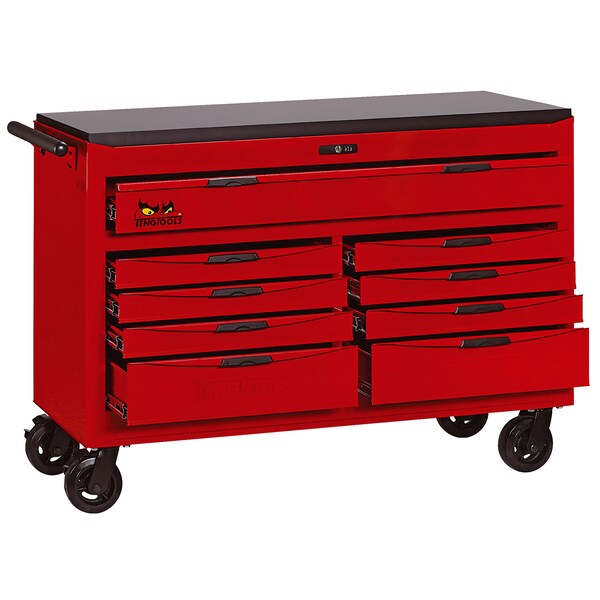 8 Series Roller Cabinet, 9 Drawer, 53 in W